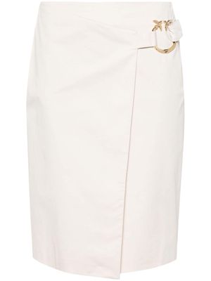 PINKO Eurito wrap skirt - Neutrals