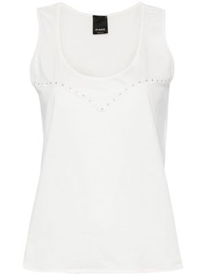 PINKO eyelet-detail cotton T-shirt - White