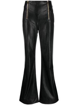 PINKO faux-leather flared trouser - Black
