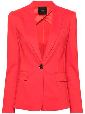 PINKO Ghera linen-blend blazer - Red