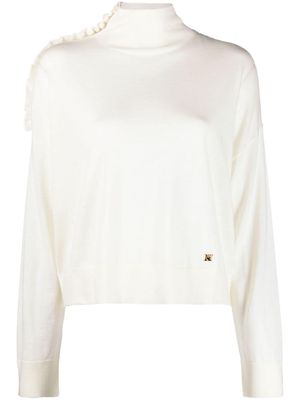 PINKO high-neck wool jumper - White