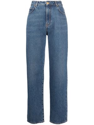 PINKO high-rise straight-leg jeans - Blue