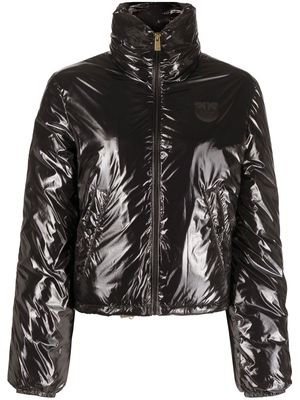 PINKO high-shine puffer jacket - Black
