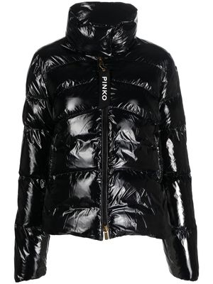 PINKO high-shine quilted jacket - Black
