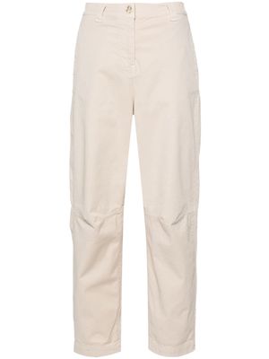 PINKO high-waist cropped trousers - Neutrals