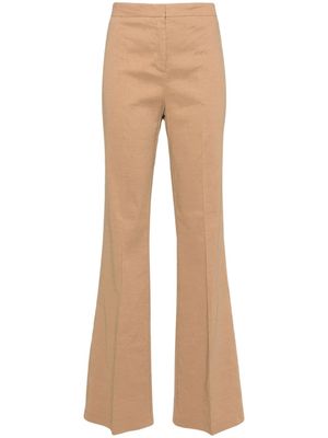PINKO high-waist straight-leg trousers - Brown