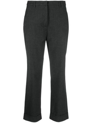 PINKO high-waist straight-leg trousers - Grey
