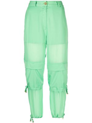PINKO high-waisted cargo trousers - Green