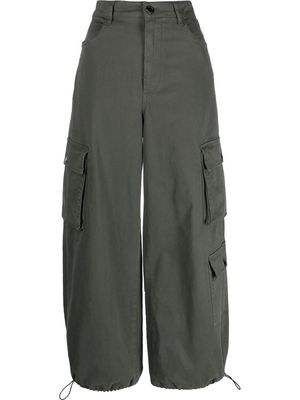 PINKO high-waisted cargo trousers - Grey