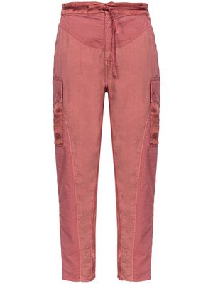 PINKO high-waisted tapered cargo trousers