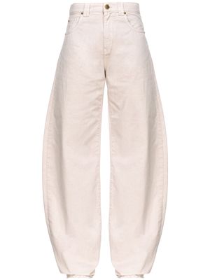 PINKO high-waisted tapered jeans - Neutrals
