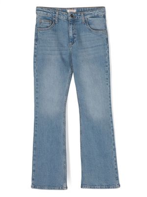 Pinko Kids rhinestone-embellished straight-leg jeans - Blue