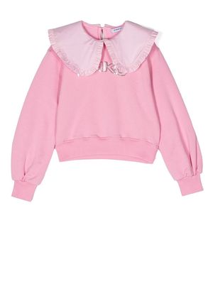 Pinko Kids ruffle-collar sweatshirt