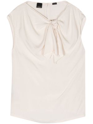 PINKO knot-detail crepe blouse - Neutrals