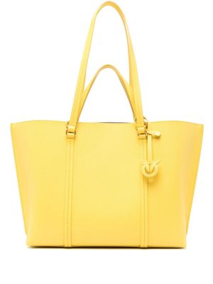 PINKO large leather tote bag - Yellow