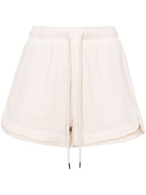 PINKO logo-print cotton shorts - Neutrals