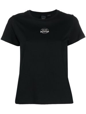 PINKO logo print t-shirt - Black