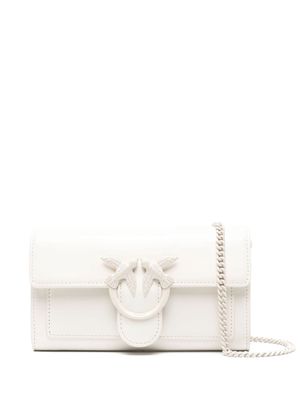 PINKO Love Bag wallet on chain - White