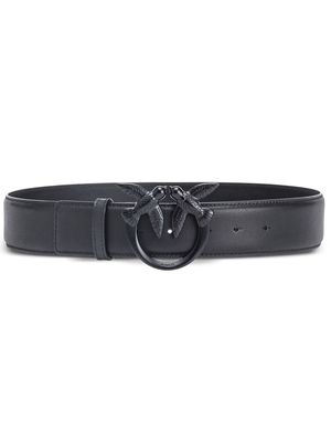 PINKO Love Berry H4 leather belt - Black