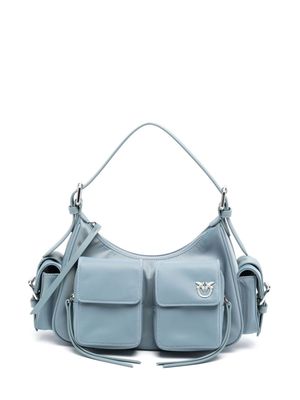 PINKO Love-Birds-motif shoulder-bag - Blue