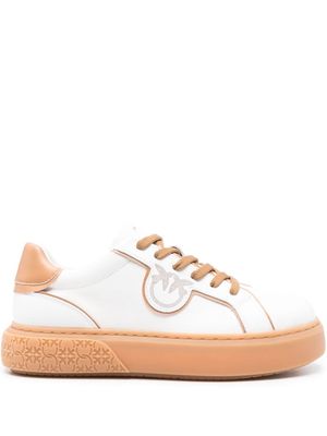 PINKO Love Birds-motif sneakers - White