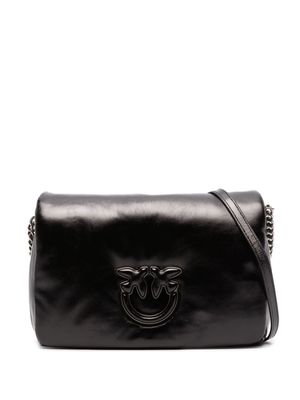 PINKO Love padded leather crossbody bag - Black