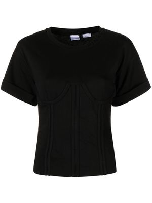 PINKO Maestralle corset-style T-shirt - Black