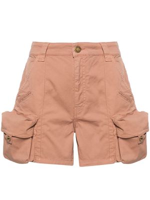 PINKO mid-rise cargo shorts - Brown