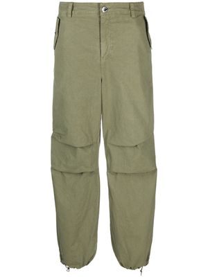 PINKO mid-rise cotton cargo pants - Green