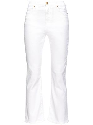 PINKO mid-rise flared jeans - White