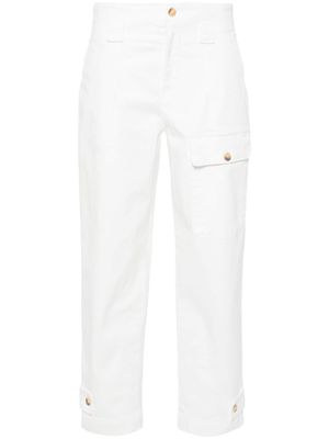 PINKO mid-waist tapered cargo pants - White