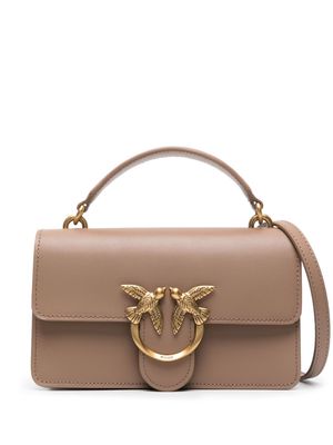 PINKO mini Love One Light tote bag - Brown