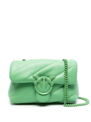 PINKO mini Love quilted shoulder bag - Green