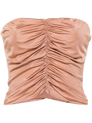 PINKO Nerodavola crop top - Brown