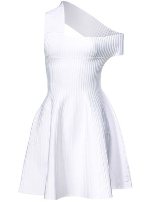 PINKO one-shoulder flared minidress - White