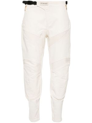 PINKO panelled-design buckle detail trousers - Neutrals