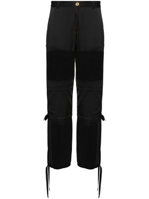 PINKO panelled straight-leg trousers - Black