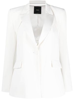 PINKO peak-lapels single-breasted blazer - White