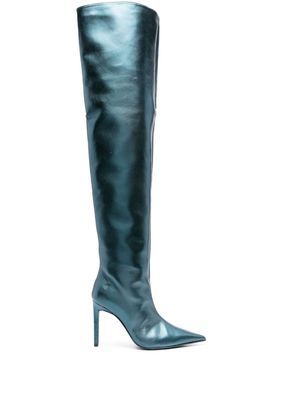 PINKO Pleyel 90mm thigh-high boots - Blue