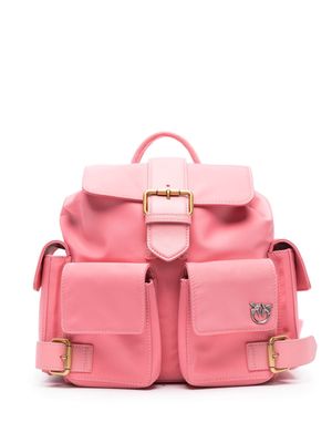 PINKO Pocket logo-plaque backpack