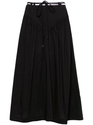 PINKO poplin midi skirt - Black