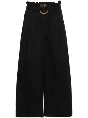 PINKO Poseidone high-waist wide-leg trousers - Black