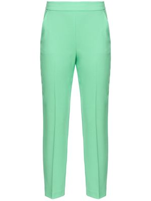 PINKO pressed-crease tapered-leg trousers - Green