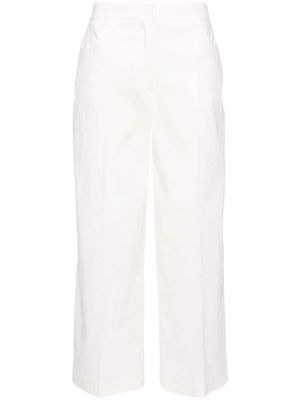 PINKO Protesilao linen blend cropped trousers - White
