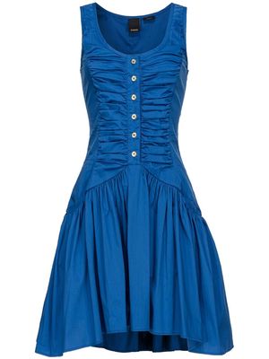 PINKO ruched flared dress - Blue