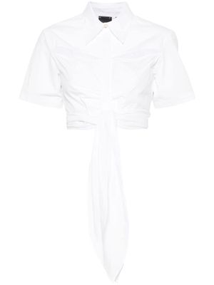 PINKO short-sleeve cropped shirt - White