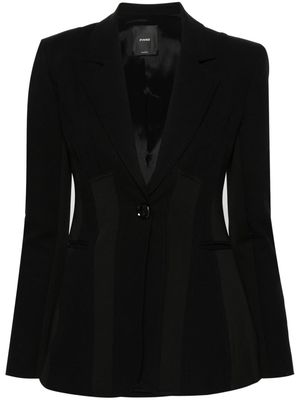 PINKO single-breasted cotton blazer - Black