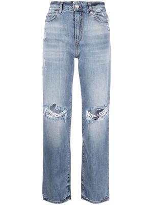 PINKO straight-leg ripped jeans - Blue