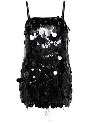 PINKO Vitiano sequinned minidress - Black