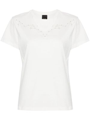 PINKO Western-style yoke T-shirt - White